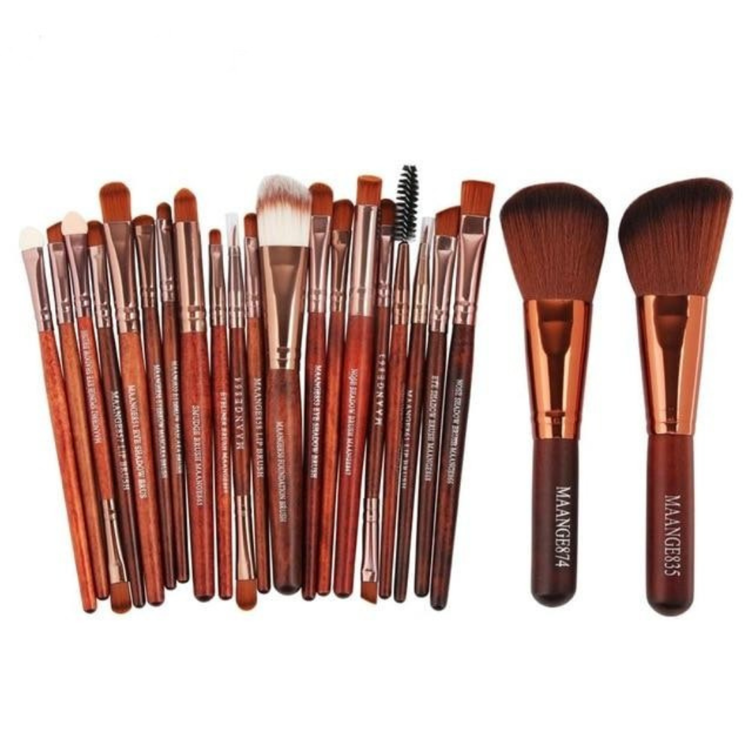 15Pcs Makeup Brushes Tool Set. Cosmetic Powder Eye Shadow Foundation Blush Blending Beauty Make Up Set.