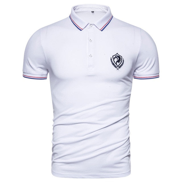 New Summer Cotton Polo Shirt for Men. Eagle Embroidery Sporting Mens Polo.