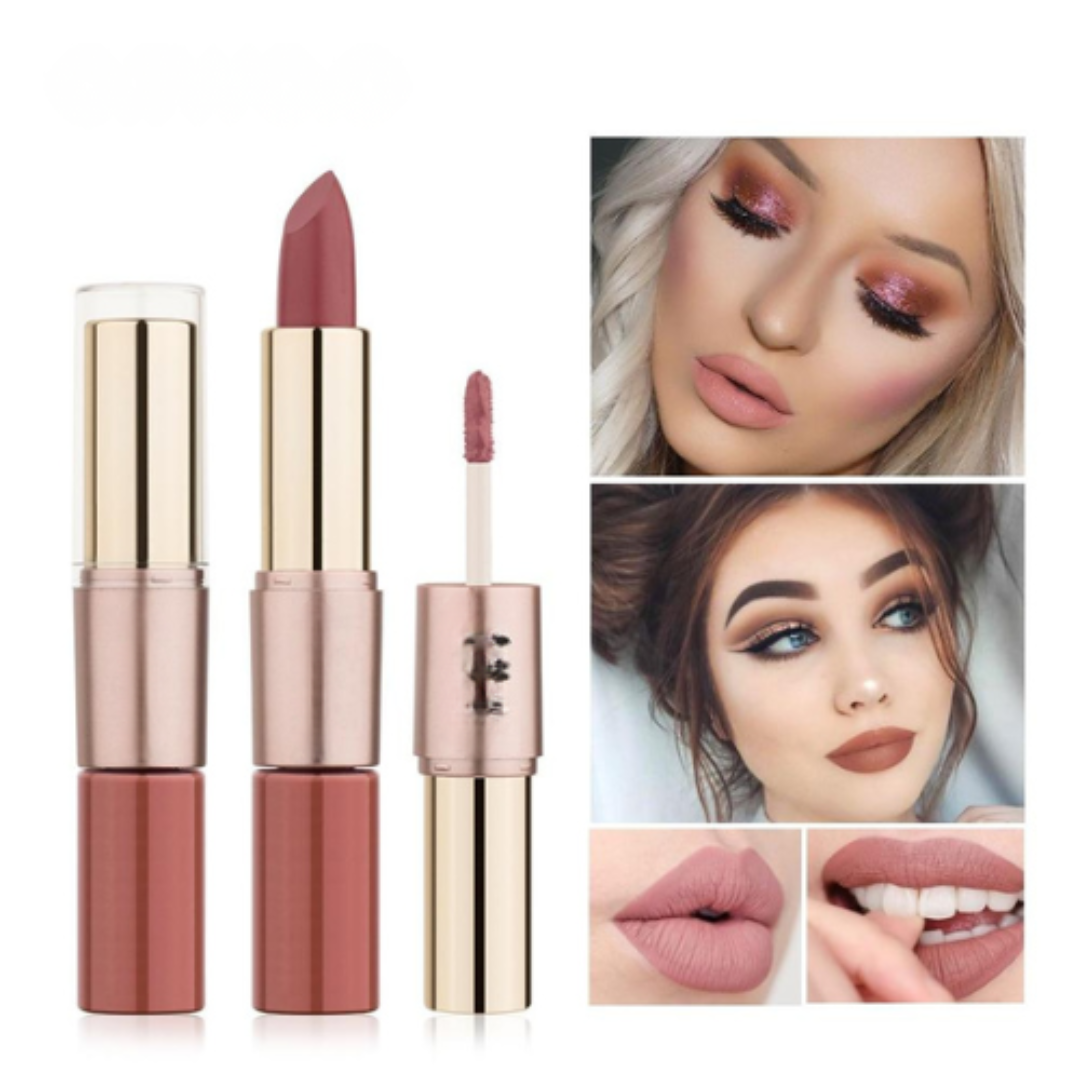 12 Colors Lips Matte Waterproof Lipstick. Long Lasting Moisturized Non Stick Cosmetic Lipstick.