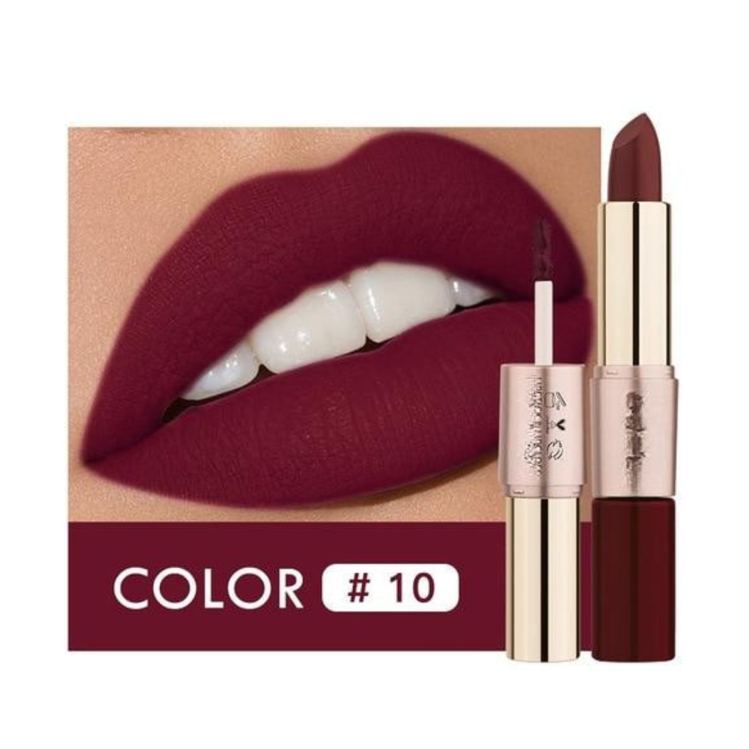 12 Colors Lips Matte Waterproof Lipstick. Long Lasting Moisturized Non Stick Cosmetic Lipstick.