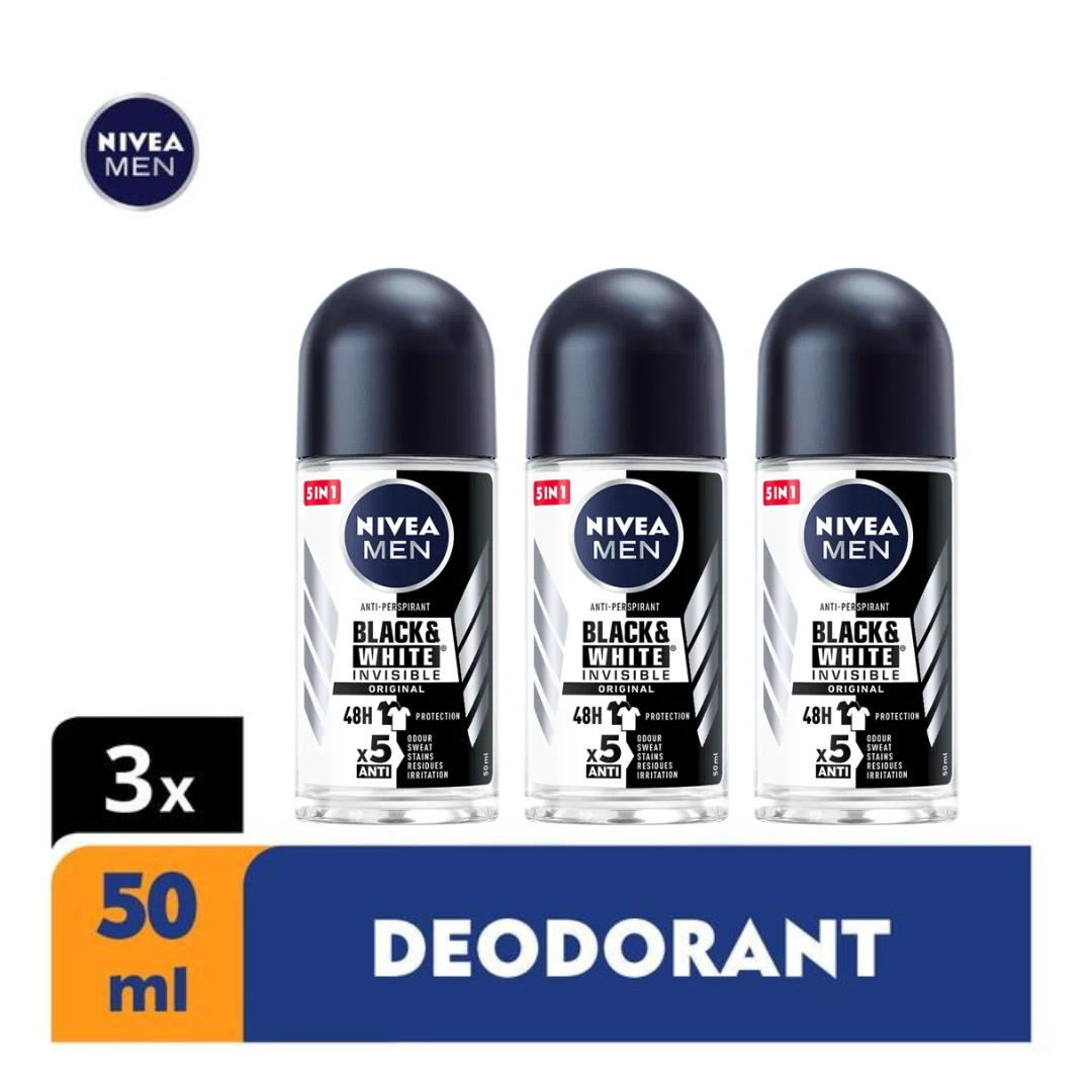 NIVEA Cool Kick Anti-Perspirant Roll-on For Men, 48hrs - 50ml