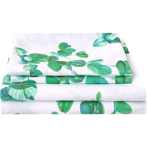 Multicolor Bedsheet, with Pillowcase 4pcs.Mattress Covers for King Queen and Full Size Bedding.