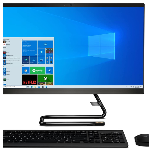 Lenovo IdeaCentre AIO 3i 24" All-in-One Computer, Intel Core i5-10400T, FHD Display, 16GB RAM, 1TB HDD, 256GB SSD, DVD RW Drive, Windows 10