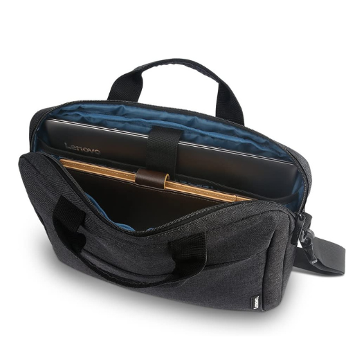 Lenovo Laptop Shoulder Bag T210, 15.6-Inch Laptop or Tablet, Sleek, Durable and Water-Repellent Fabric, Lightweight Toploader, for Business Casual or School