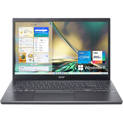 Acer Aspire 5 A515-57-53T2 Slim Laptop | 15.6" Full HD IPS Display | 12th Gen Intel Core i5-1235U | 8GB DDR4 | 512GB NVMe SSD | 802.11ax Wi-Fi 6 | Thunderbolt 4 | Backlit Keyboard | Windows 11 Home