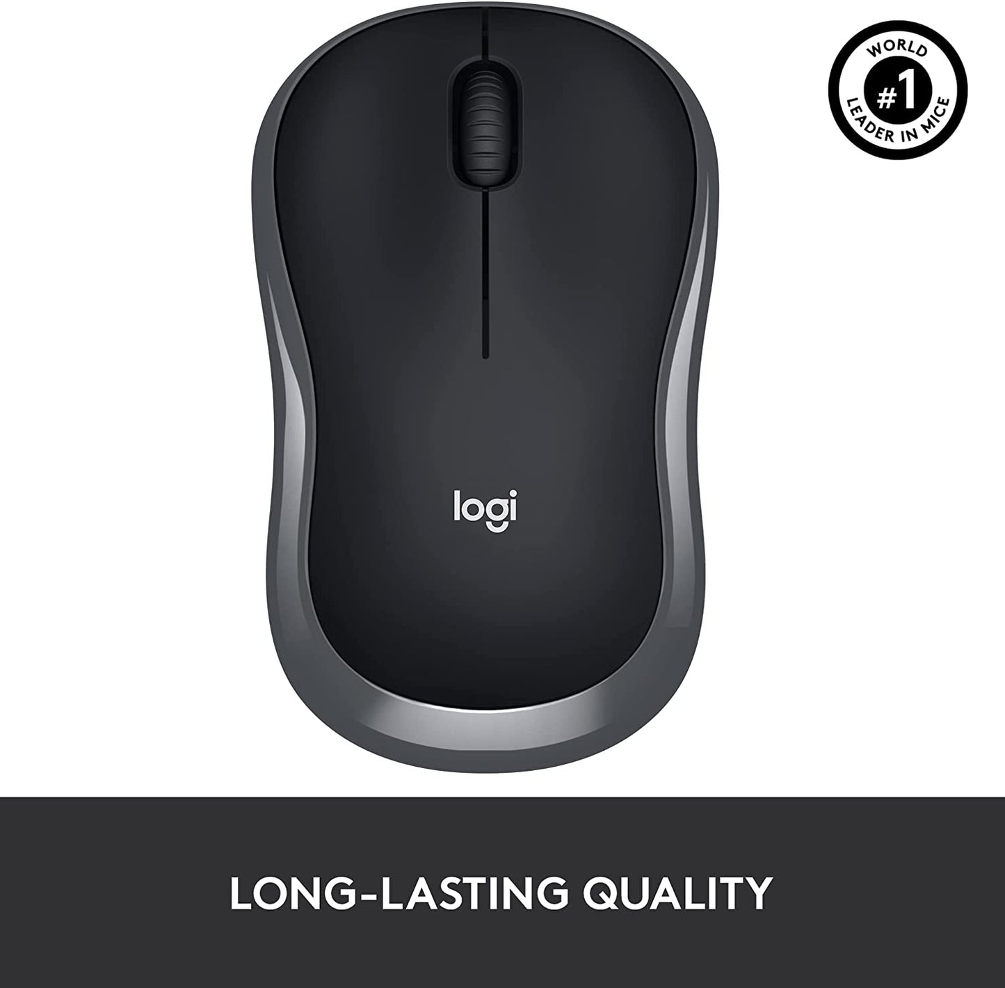 Logitech  M185 Wireless Computer Mouse with USB Receiver
