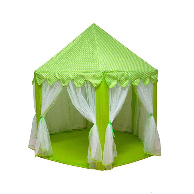 Girl Princess Castle Toy Tent Portable Foldable Children Play House Indoor Children's Tent Outdoor Wigwam Little House Kids Tent