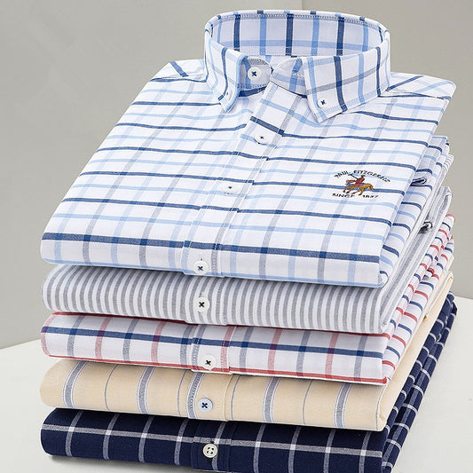 Dressing Smart  -   Men Shirt Oxford fit. 100% Cotton Shirt