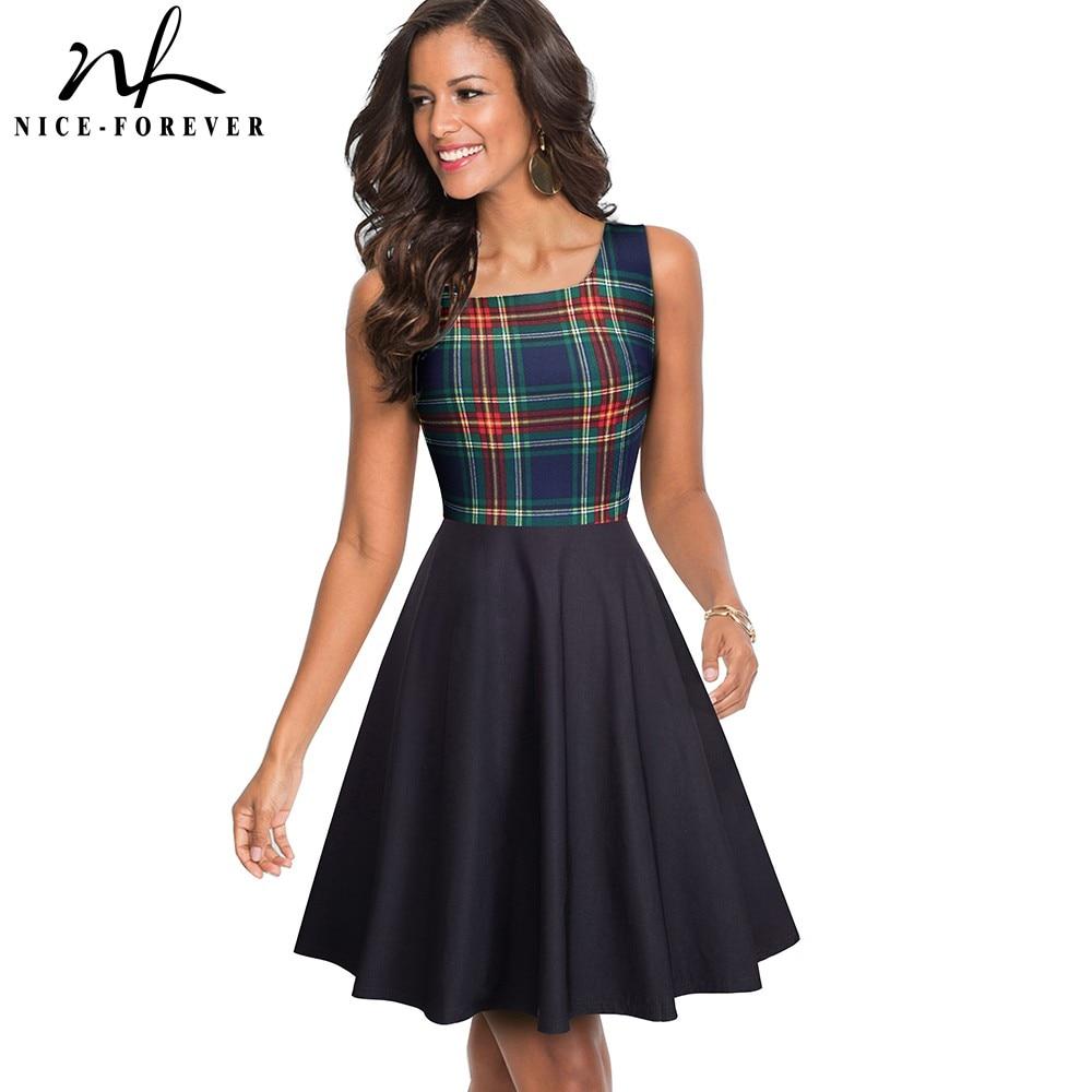 Summer Printed Pinup Dresses. Casual Women Flare Sun Dress.