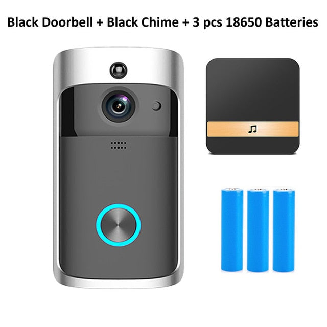 Smart Doorbell Camera Wifi Wireless Call Intercom Video-Eye for Apartments Door Bell Ring for Phone Home Security Cameras