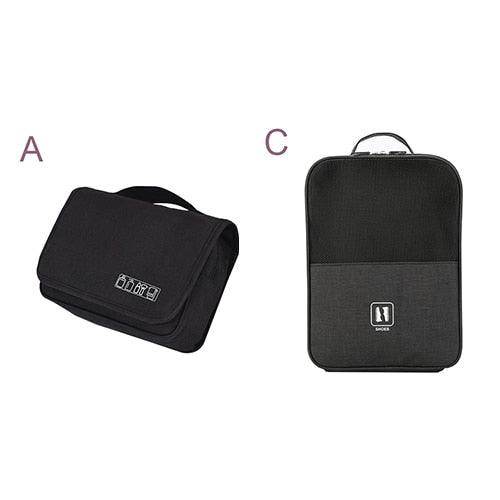 Men's Hanging Folding,Bath cosmetic Underwear Shoe Suitcase Accessories Organizer. Pouch Cable Wire charger Gadget Organizer Bag.