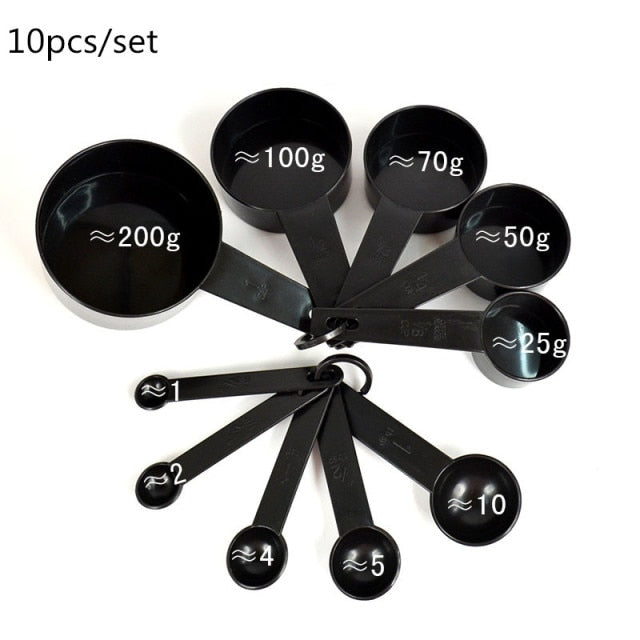 Measuring Cups and Measuring Spoon Scoop Silicone Handle Kitchen Measuring Tool Measuring Cup Spoon Scales Measuring Spoons