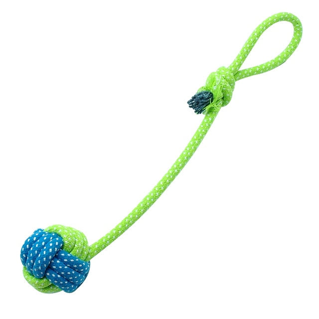 Interactive Cotton Rope Dog Toys Bite-Resistant Pet Puppy Dog Toy. Chew Ball Toy For Small Large Dogs Teeth Cleaning