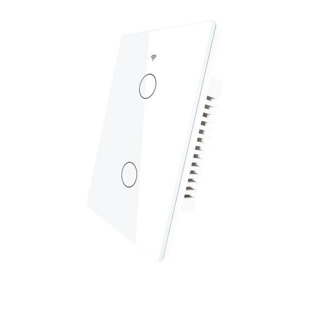 Smart Glass Panel Switch Smart Life/Tuya App Multi-Control Association, Voice Control with Alexa,Google Home,1/2/3 Gang