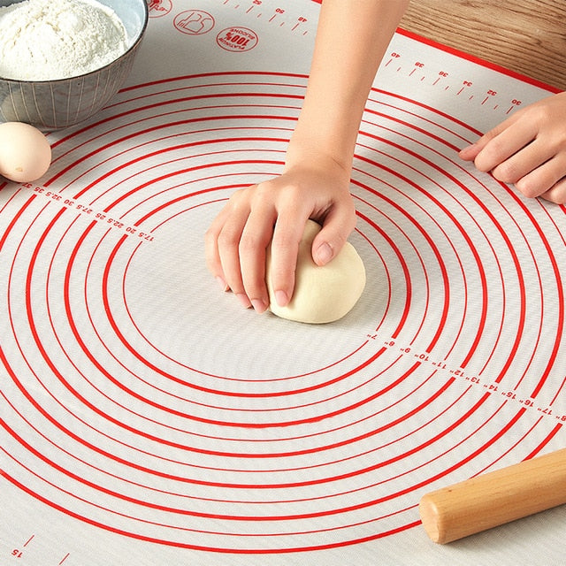 Multi-size Silicone Baking Mat Sheet With Scale. Non Stick Rolling Dough Pad. Kneading Mat Kitchen Cooking Pastry Sheet .