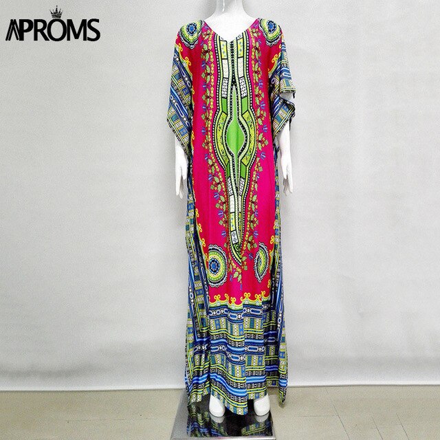 African Kaftan Dresses . Ethnic Dashiki Dress Robe.