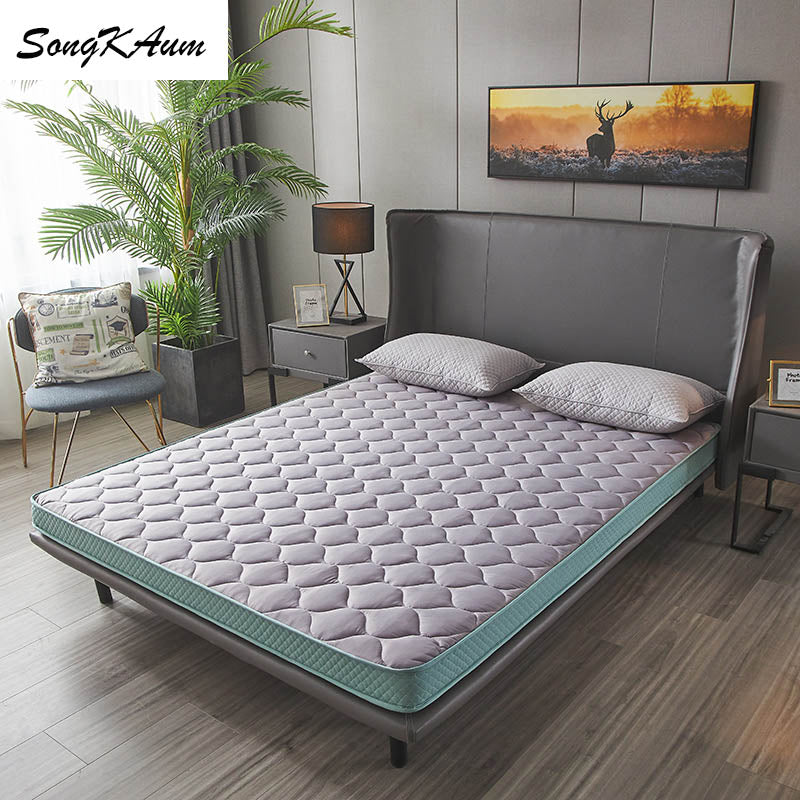 SongKAum high quality Natural latex Mattresses Thicken Keep warm Tatami Foldable Single doublestudent dormitory  Mattress