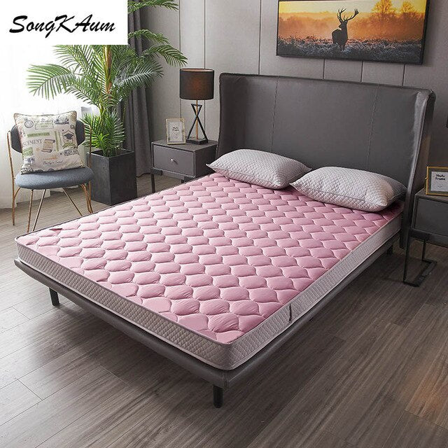 SongKAum high quality Natural latex Mattresses Thicken Keep warm Tatami Foldable Single doublestudent dormitory  Mattress