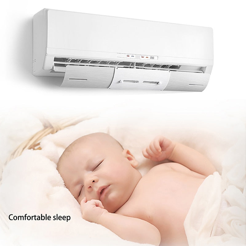 Air Conditioner Cover Telescopic Air Conditioning Deflector Baffle Shield Wind Guide Month Straight Anti-wind Shield