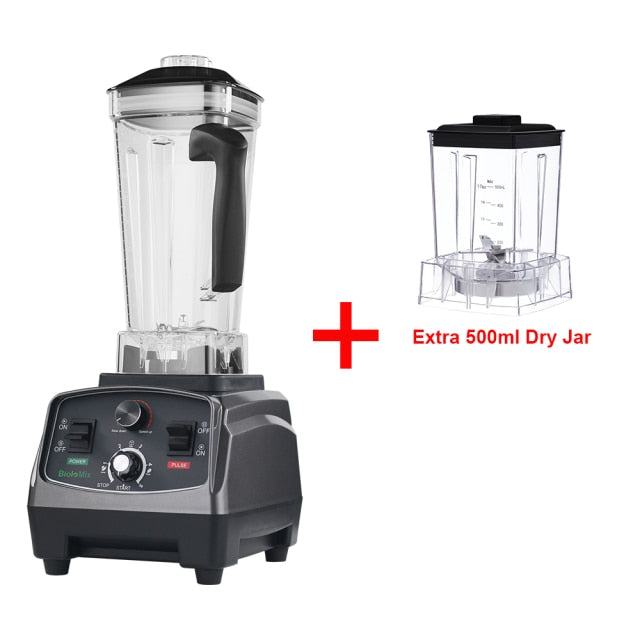 BioloMix 3HP 2200W Heavy Duty Commercial Grade Timer Blender Mixer Juicer Fruit Food Processor Ice Smoothies BPA Free 2L Jar